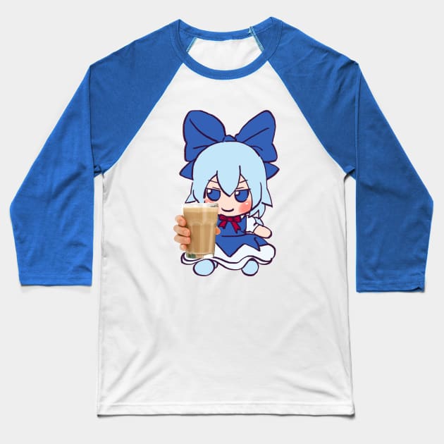 Mudwizard draws cirno fumo plush giving you choccy milk because your epic baka / touhou  meme Baseball T-Shirt by mudwizard